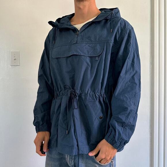 Filson Navy Women’s Deck Jacket Anorak Windbreaker Pullover - Picture 2 of 8